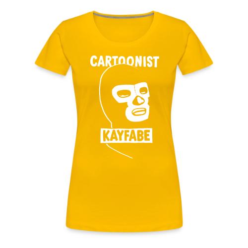 Cartoonist Kayfabe Wrestling Mask - Women's Premium T-Shirt