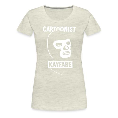 Cartoonist Kayfabe Wrestling Mask - Women's Premium T-Shirt