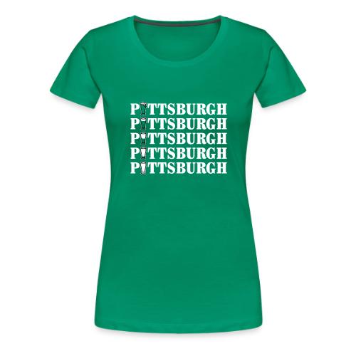 Green Beer in Pittsburgh - Women's Premium T-Shirt