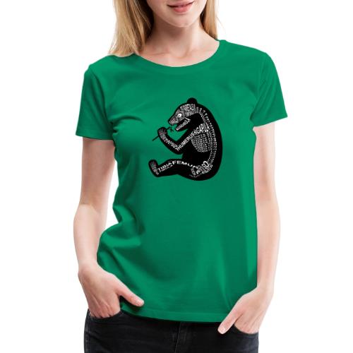 Skeleton Panda - Women's Premium T-Shirt