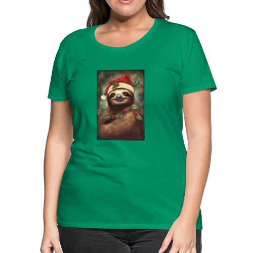 Christmas Sloth - Women's Premium T-Shirt