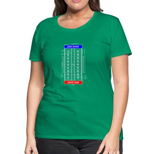 American Football Pitch Layout - Women's Premium T-Shirt