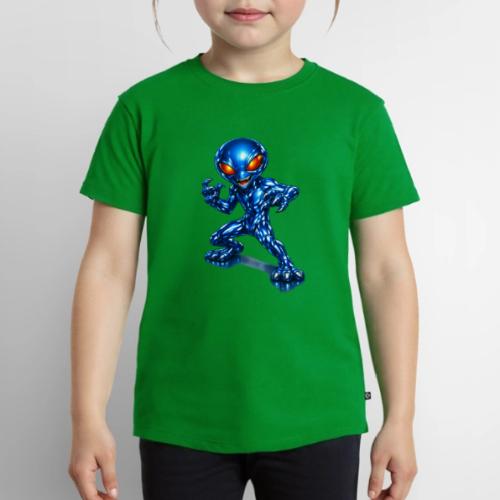 Angry Blue Alien - Toddler Premium T-Shirt