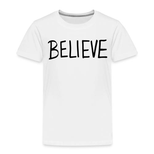 Believe (on Gold) - Toddler Premium T-Shirt