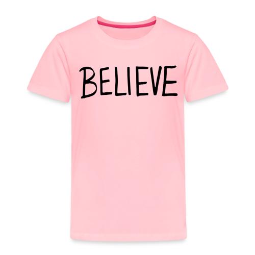 Believe (on Gold) - Toddler Premium T-Shirt