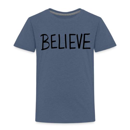 Believe (on Gold) - Toddler Premium T-Shirt