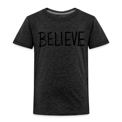 Believe (on Gold) - Toddler Premium T-Shirt