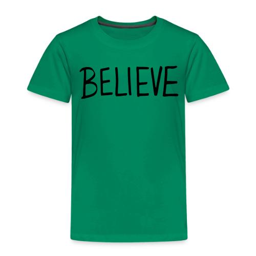 Believe (on Gold) - Toddler Premium T-Shirt