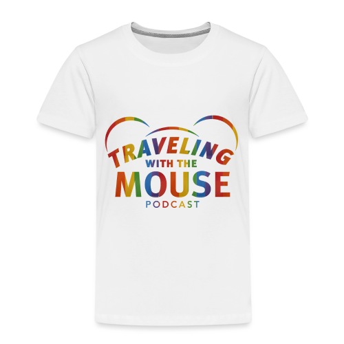 Traveling With The Mouse logo - Rainbow - Toddler Premium T-Shirt