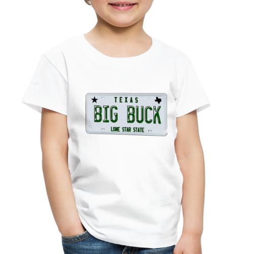 Texas LICENSE PLATE Big Buck Camo - Toddler Premium T-Shirt