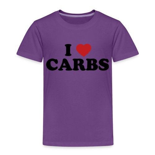 i heart carbs 2 color - Toddler Premium T-Shirt