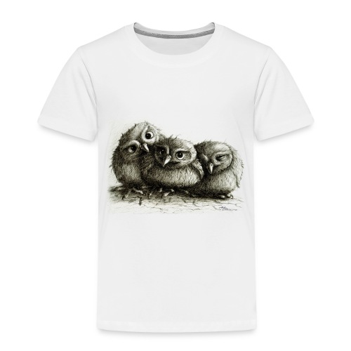 Three Cute Owls - Toddler Premium T-Shirt