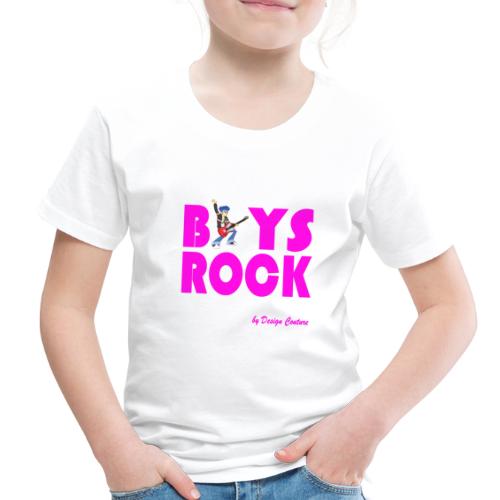 BOYS ROCK PINK - Toddler Premium T-Shirt