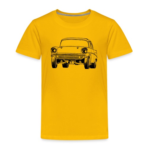 Gasser Up 1957 Chevy Drag Car - Toddler Premium T-Shirt