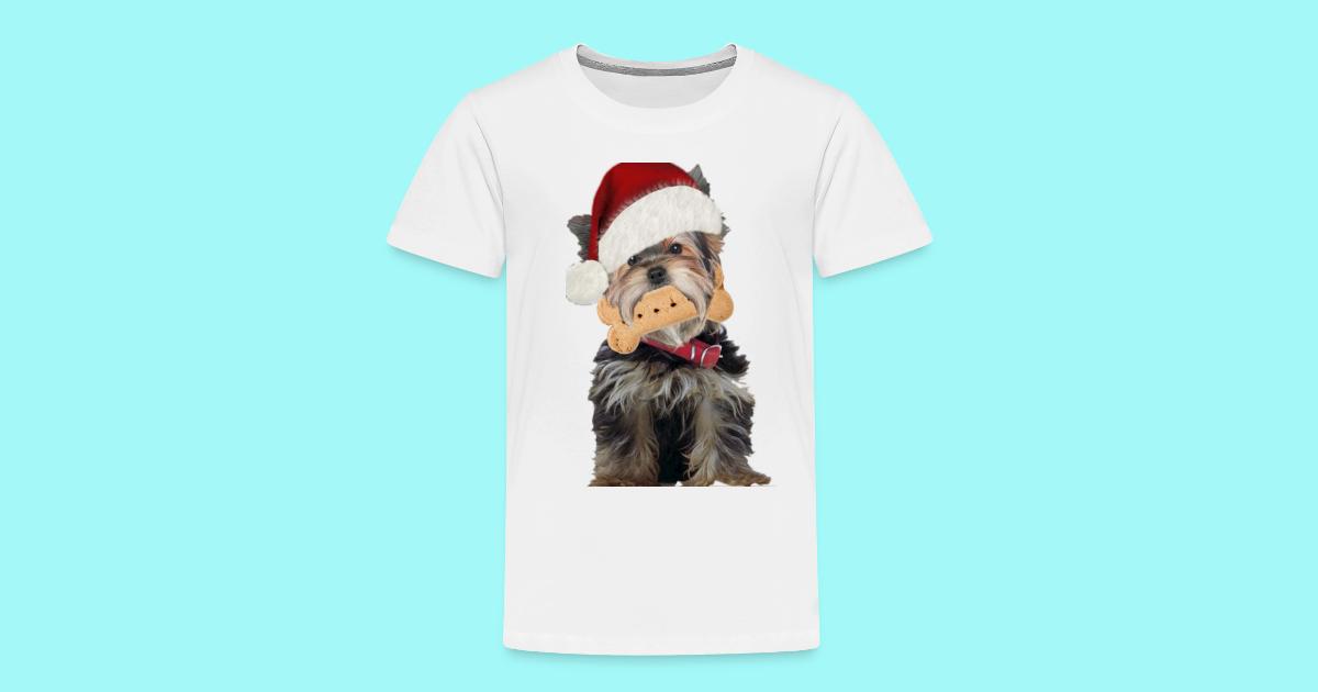 Yorkie Dog Has Christmas Spirit Toddler Premium T Shirt Friskybizpet Designs Llc