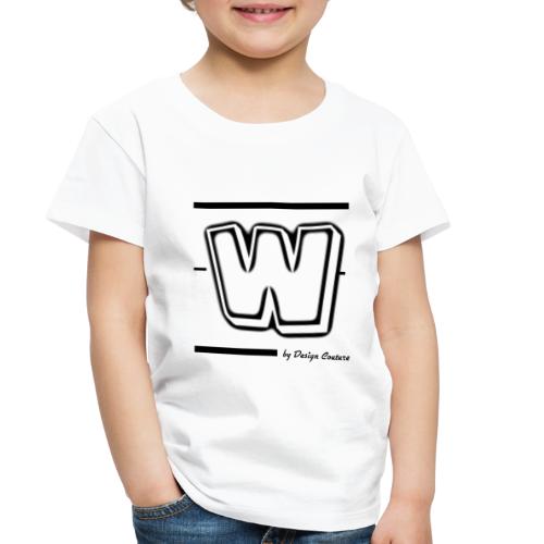 W WHITE - Toddler Premium T-Shirt