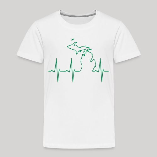 Michigan Heartbeat - Toddler Premium T-Shirt