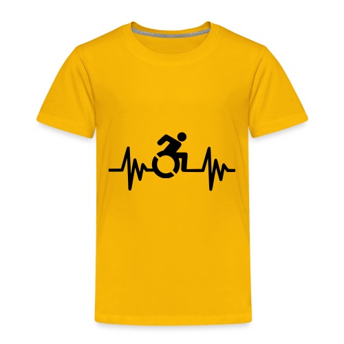 Wheelchair user with a heartbeat * - Toddler Premium T-Shirt