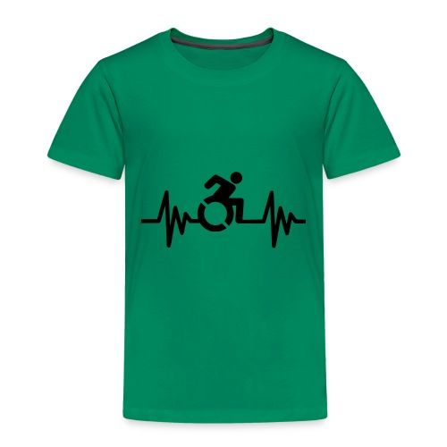 Wheelchair user with a heartbeat * - Toddler Premium T-Shirt