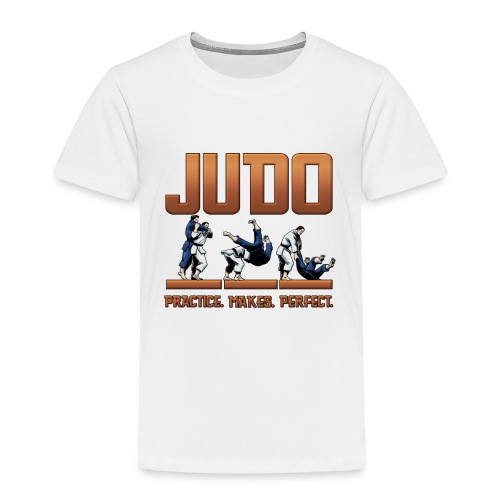 Judo Shirt - Practice Makes Perfect Design - Toddler Premium T-Shirt