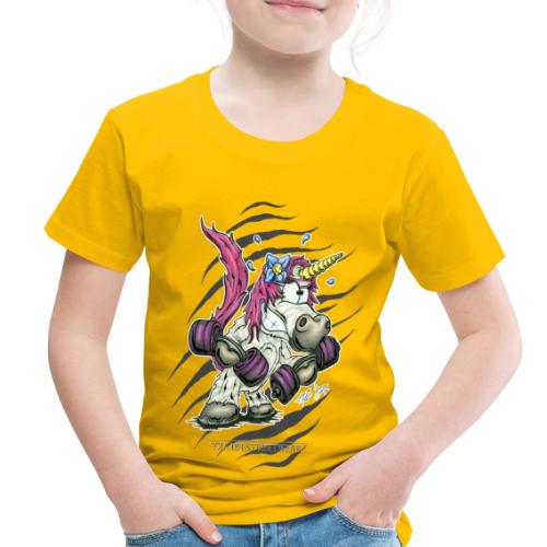 train like a unicorn - Toddler Premium T-Shirt
