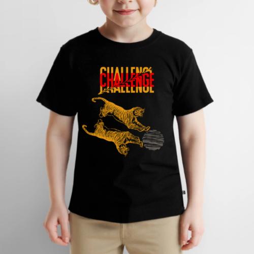 Double tiger fashion, jungle feline animals. - Toddler Premium T-Shirt
