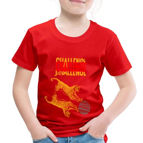 Double tiger fashion, jungle feline animals. - Toddler Premium T-Shirt