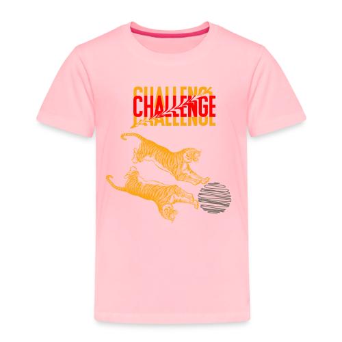 Double tiger fashion, jungle feline animals. - Toddler Premium T-Shirt
