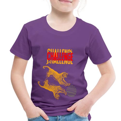 Double tiger fashion, jungle feline animals. - Toddler Premium T-Shirt