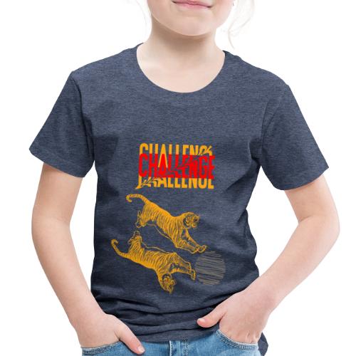 Double tiger fashion, jungle feline animals. - Toddler Premium T-Shirt