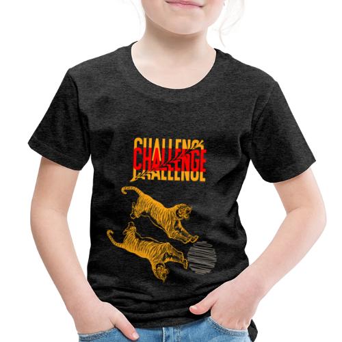 Double tiger fashion, jungle feline animals. - Toddler Premium T-Shirt