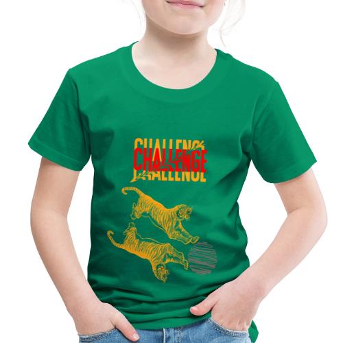 Double tiger fashion, jungle feline animals. - Toddler Premium T-Shirt