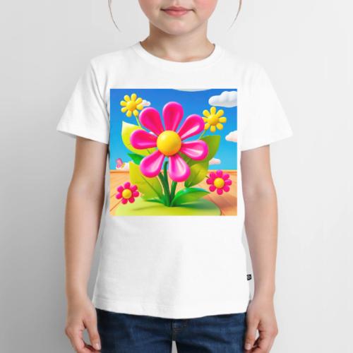 Pink Floral Peace | Sky & Nature Design - Toddler Premium T-Shirt