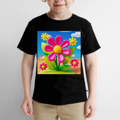Pink Floral Peace | Sky & Nature Design - Toddler Premium T-Shirt
