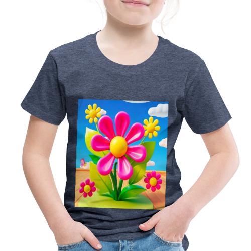 Pink Floral Peace | Sky & Nature Design - Toddler Premium T-Shirt