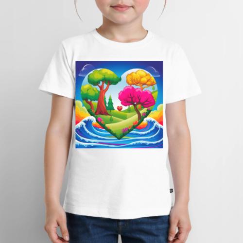 Heart, fantasy, landscapes, nature, fantasy - Toddler Premium T-Shirt
