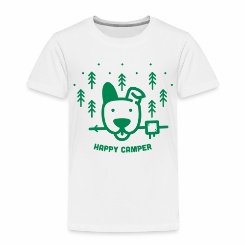 Happy Camping Dog - Toddler Premium T-Shirt