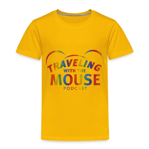 Traveling With The Mouse logo - Rainbow - Toddler Premium T-Shirt