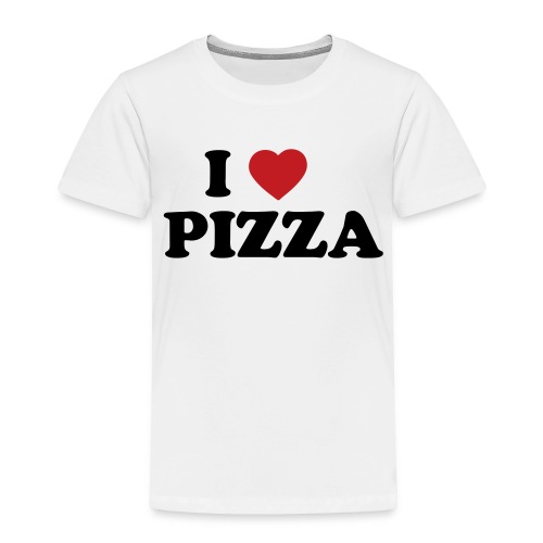 i heart pizza 2 color - Toddler Premium T-Shirt