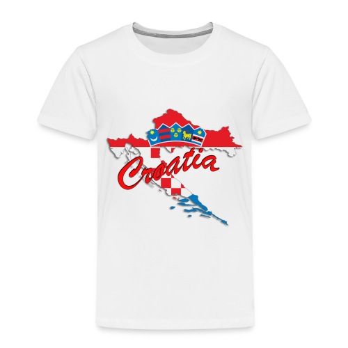 Croatia Football Team Colours T-Shirt Treasure Des - Toddler Premium T-Shirt