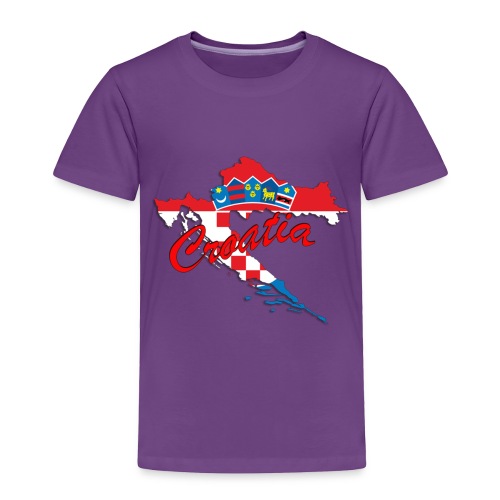 Croatia Football Team Colours T-Shirt Treasure Des - Toddler Premium T-Shirt