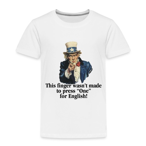 Uncle Sam - Finger - Toddler Premium T-Shirt