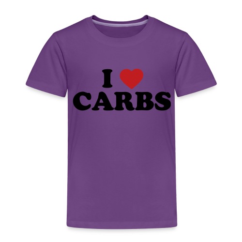 i heart carbs 2 color - Toddler Premium T-Shirt