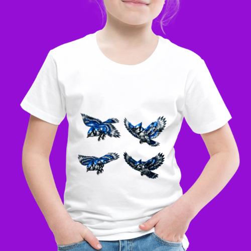 Silver Blue Jay Flight Stages - Toddler Premium T-Shirt