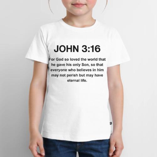 John 3:16 Christian Apparel – Bible Verse Clothing - Toddler Premium T-Shirt