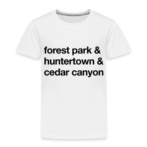 1 Church 3 Locations Black - Toddler Premium T-Shirt