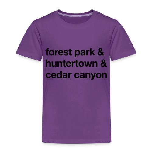 1 Church 3 Locations Black - Toddler Premium T-Shirt