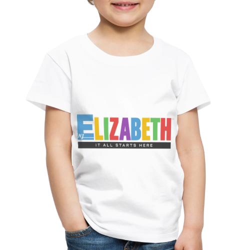 Elizabeth It All Starts Here Logo Landscape - Toddler Premium T-Shirt