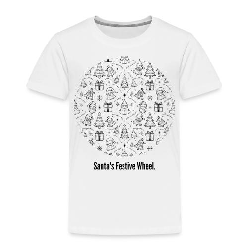 Santa's Festive Wheel T-Shirt - Toddler Premium T-Shirt