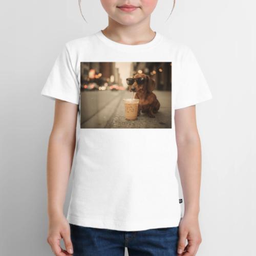 Funny Dachshund Iced Coffee Lover Tee - Toddler Premium T-Shirt